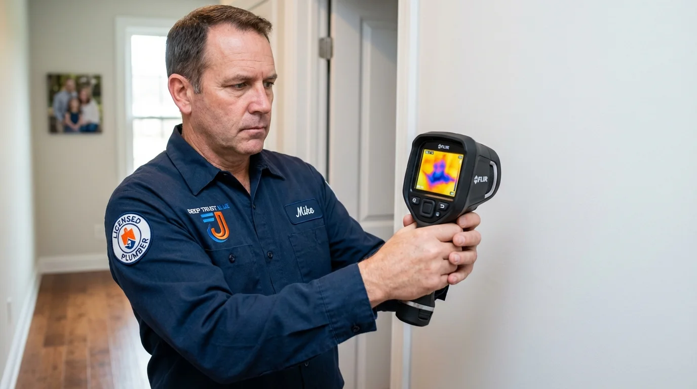 Thermal imaging leak detection by Johns Plumbing LLC in Banks
